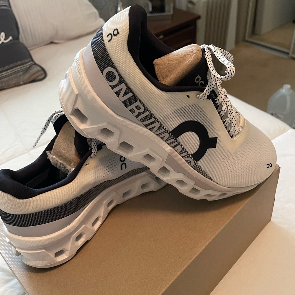 BRAND NEW w/box. ON Cloud Monster 2 Sneakers in White and Black.